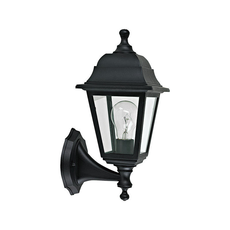 P-001 Small four-cornered European style outdoor wall light Waterproof lamp made of plastic E27 lamp holder Corridor aisle light Simple household cottage garden light