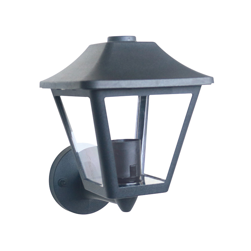 Z-001 Small four-cornered European style outdoor wall light Plastic material waterproof lamp E27 lamp holder Corridor aisle light Simple household villa garden light